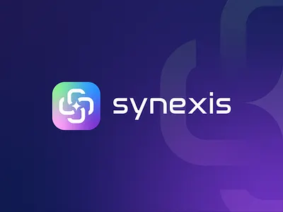 Synexis - app icon Logo Design app icon app logo brand identity branding letter s logo logo logo design modern logo s letter logo tech logo typography