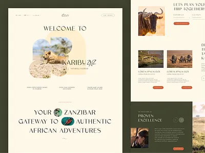 Safari & Zanzibar / Web design art direction branding creative design graphic design ui vector visual web web design