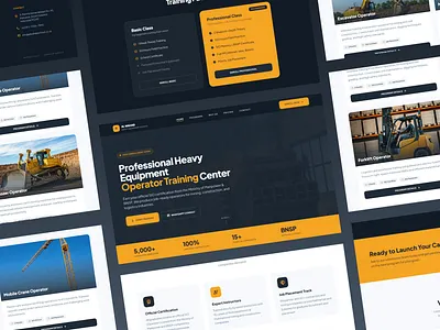 AL WAHAB — Industrial Heavy Equipment Training UI design frontend graphic design illustration industrial industrialweb industry landingpage ui webdesign webdeveloper webindustri website