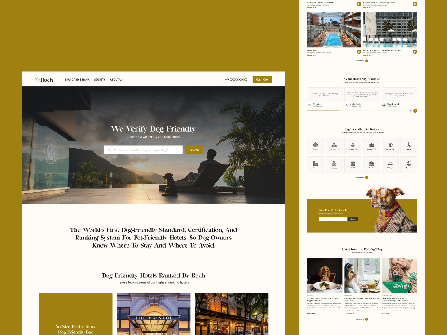Dog-Friendly Hotel Certification & Ranking Website Design dog friendly hotel dog hotel dog hotel landing page hotel and resort booking website hotel directory website hotel ranking website hotel resort website hotel website ui luxury hotel website design pet hotel pet resort trip planner website website for pet owners