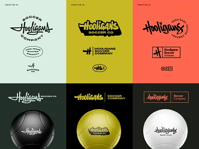Hooligans Soccer - R1 Logo Concepts branding graffiti lettering hand lettering hooligans lettering ligature logo logotype script soccer soccer logo sports brand streetwear type typography wells wells collins wells collins design