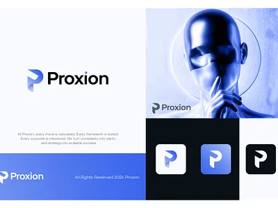 Proxion Brand Identity Design gradient logo letterp letterplogo logo mark logoforge logoicon modern logo picon design plogo plogodesign ptechlogo startup branding techlogo