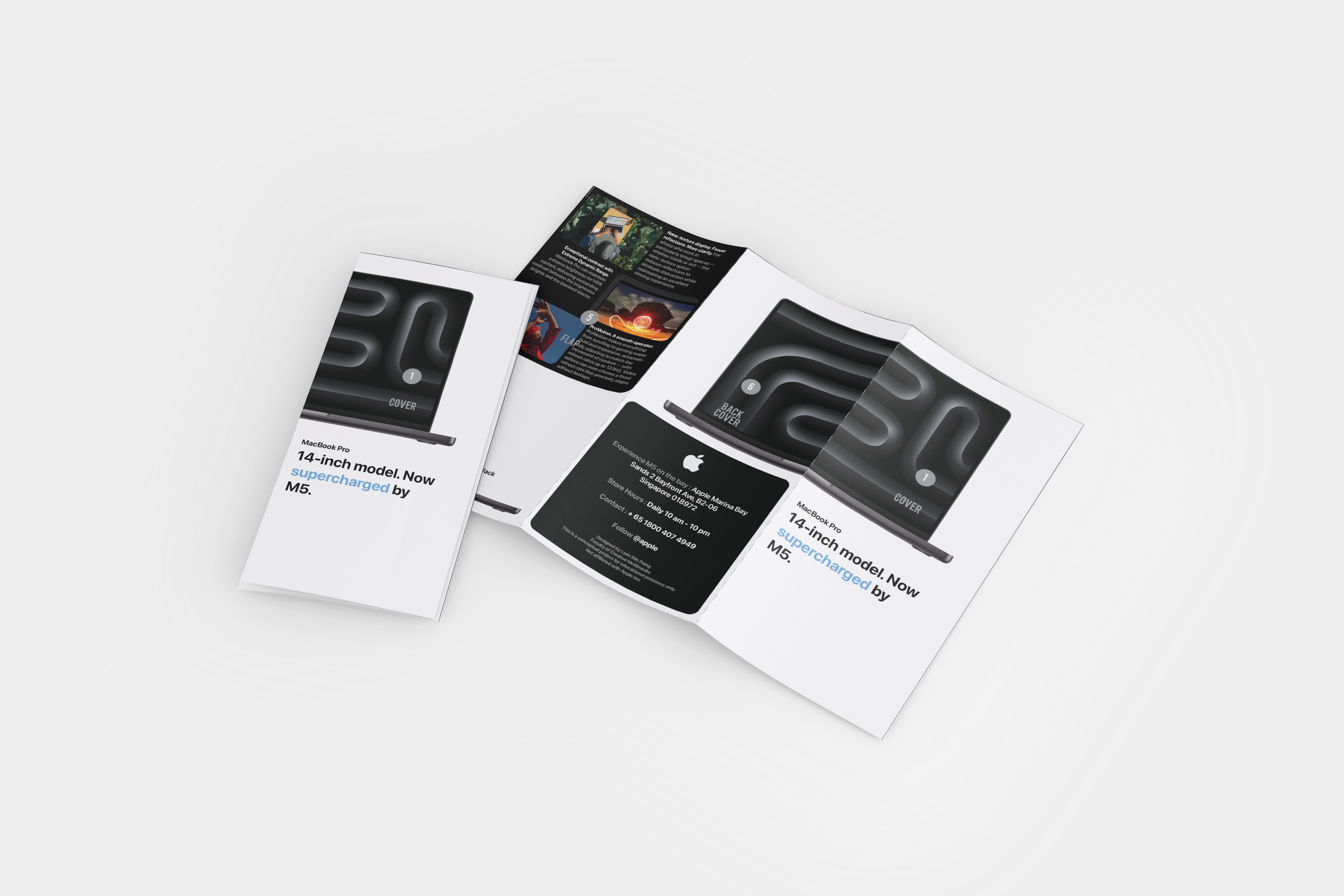 MacBook Pro M5 Brochure Design ( Student Assignment)