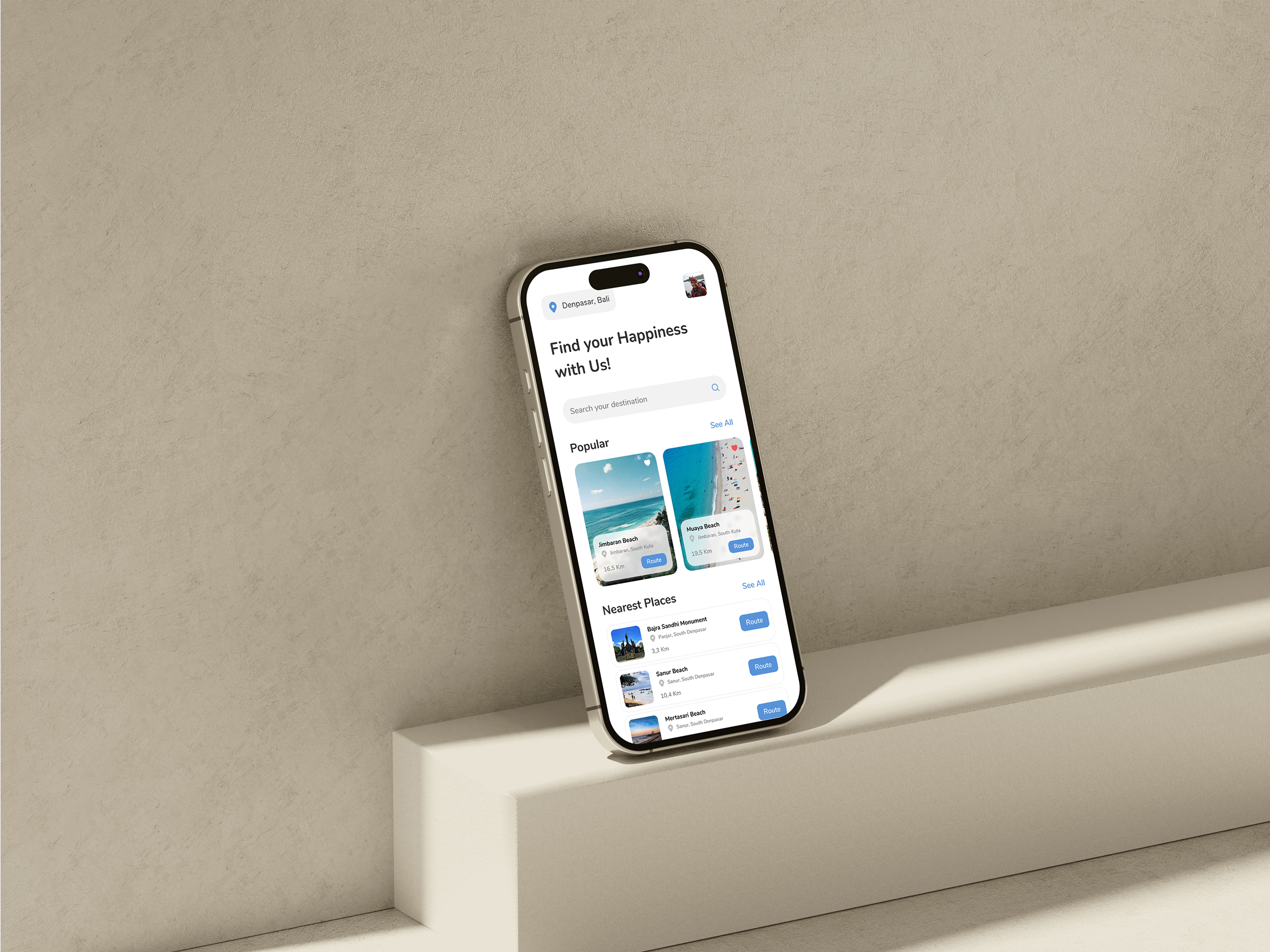 Vacation App UI - Modern Clean adobe ai app branding design figma logo mobile theme ux web