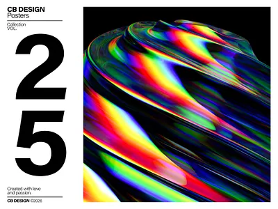 Poster Collection VOL.25 abstract c4d layout poster