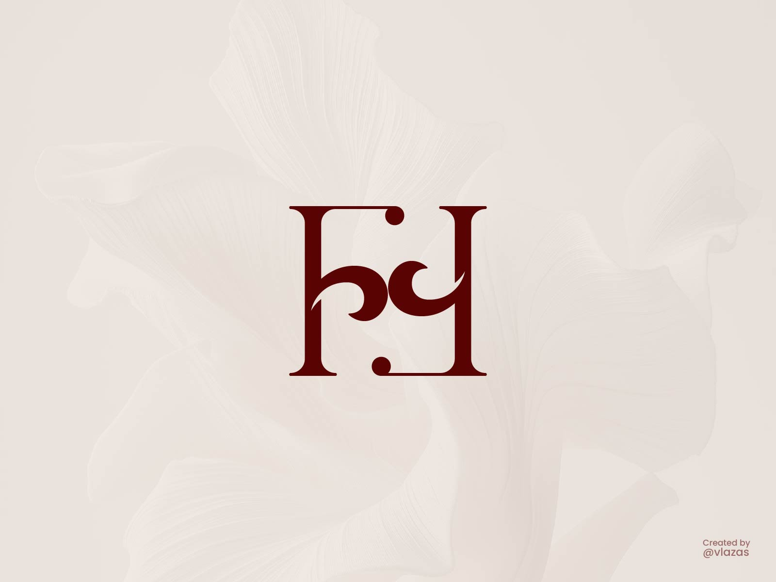 Elegant H & F Monogram Logo