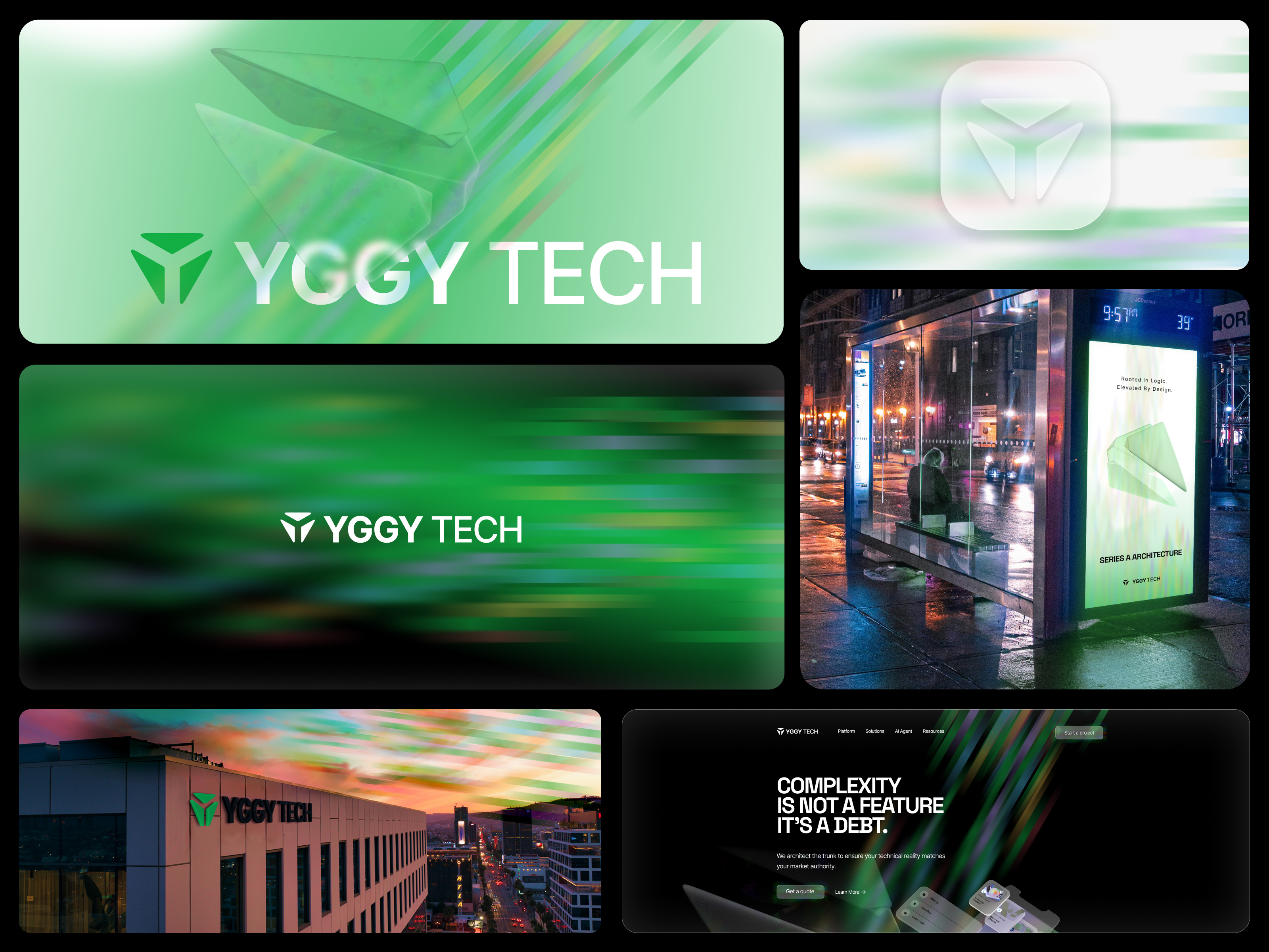 Yggy Tech - B2B Tech Brand Identity & Web UI
