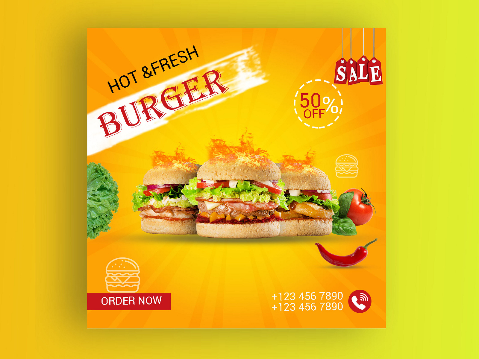Burger Social Media Post Design Template By Sagor968382 On Dribbble Burger Social Media Post Design Template By Sagor968382 On Dribbble