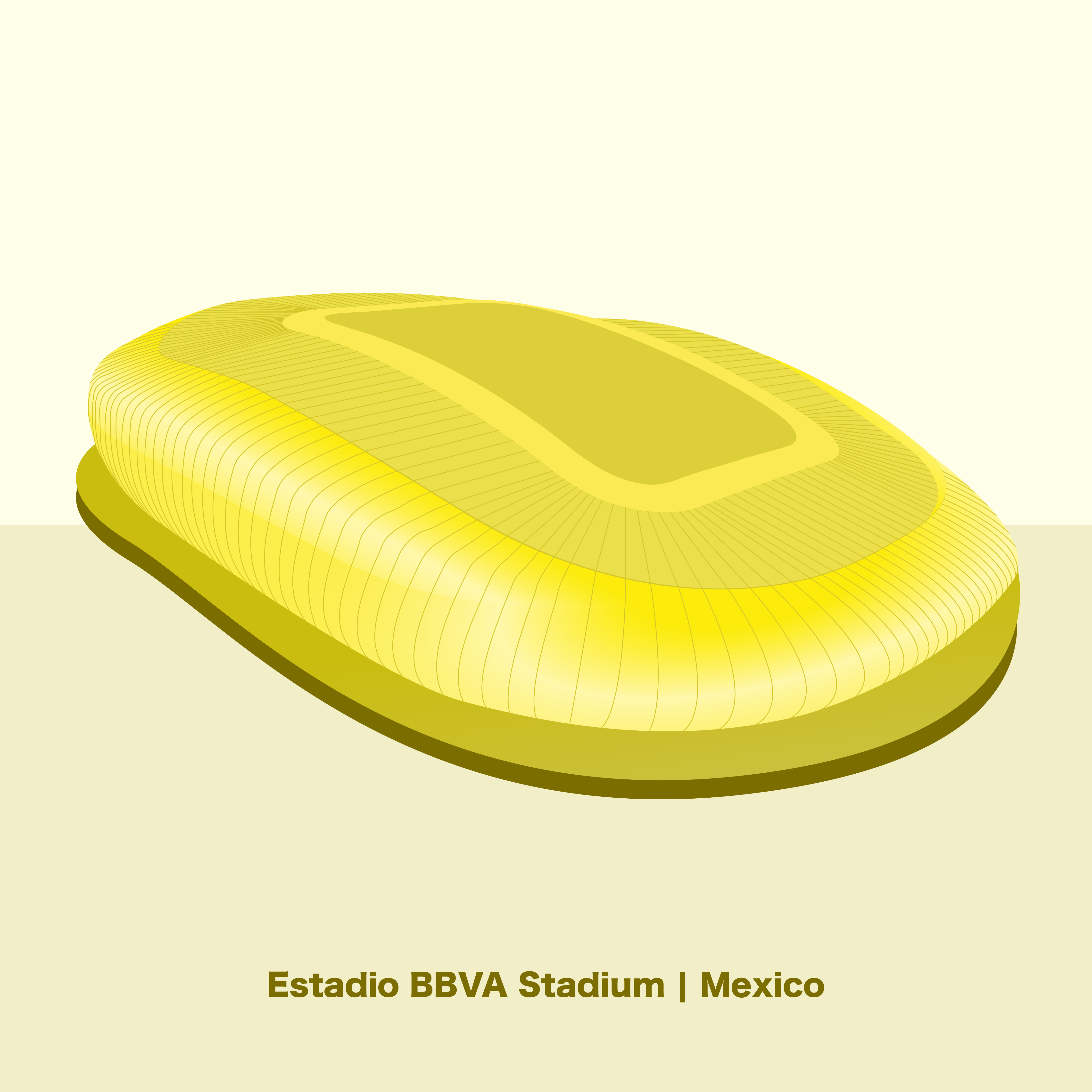 Estadio BBVA Stadium Vector Illustration digital art estadio bbva stadium fifa stadium fifa26 illustrated stadium illustration image to vector image tracing mexico mexico culture minimal illustration modern illustration stadium illustration vector illustration