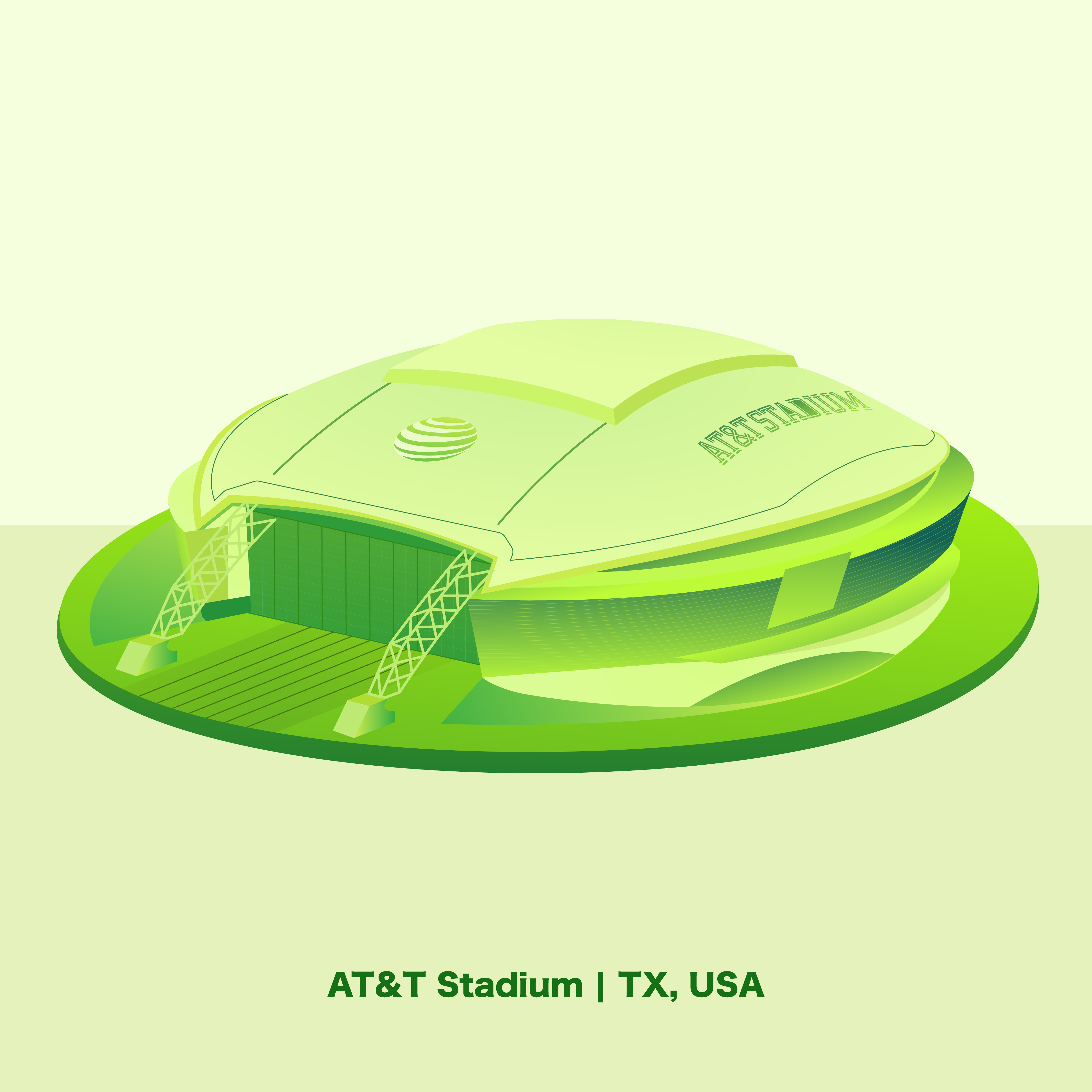 AT&T Stadium Vector Illustration american football stadium architectural illustration att stadium digital art fifa stadium fifa26 illustrated stadium illustration image to vector image tracing landmark illustration minimal illustration modern vector art nfl stadium sports arena illustration stadium illustration texas culture texas landmark texas usa vector illustration