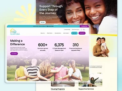 Nonprofit Website Design - My Sister’s Place accessibility branding casestudy charity community design digitalagency ealthcare elevation landingpage non profit nonprofit nonprofit website design redesign responsive socialimpact traumainformed ui userexperience webdesign