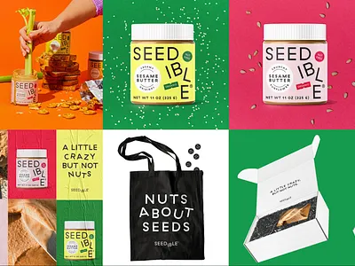 The original Sesame Butter branding packaging