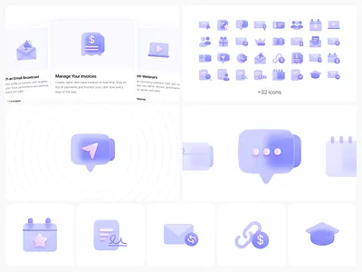 Fluum | AI SaaS Agent | Icon Design ai ai agents b2b saas brand refresh chatbot design dashboard design system icon design iconography product design product icons saas ui ux design