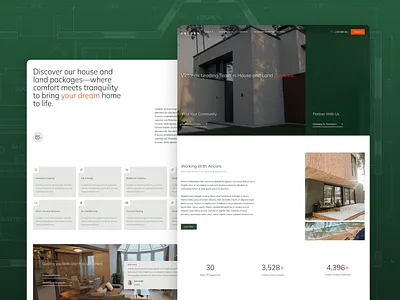 Ancora - Responsive Site Design clean green home interface modern product ui web website