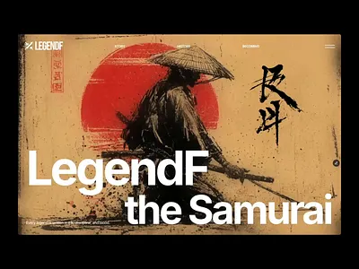 LegendF Interactive Hero Section animation figma hero interaction design modern unicorn studio website