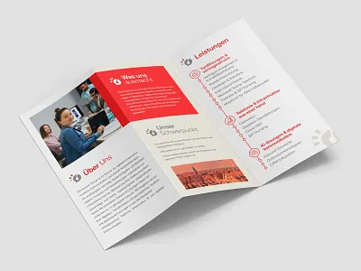 TRI-FOLD BROCHURE DESIGN bi fold brochure brochure brochure design clean brochure dl flyer elegant brochure elegant flyer flyer it company brochure modern brochure professional brochure red brochure sleek brochure tech brochure tri fold tri fold brochure trifold