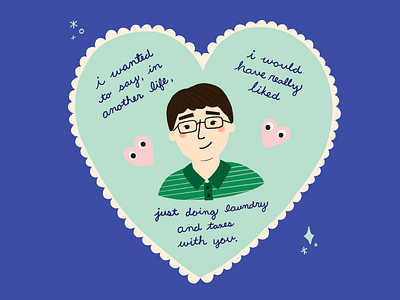 Waymond Wang Appreciation Post cute eeaao fan art hand lettering illustration lettering love sweet typography valentine valentines day waymond wang