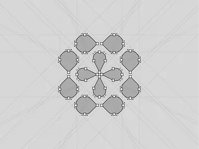 Petalon — mark [grid] ai brand branding design digital geometric graphic design icon logo marks minimal monochrome monogram negative space petal sports tech visual identity web3