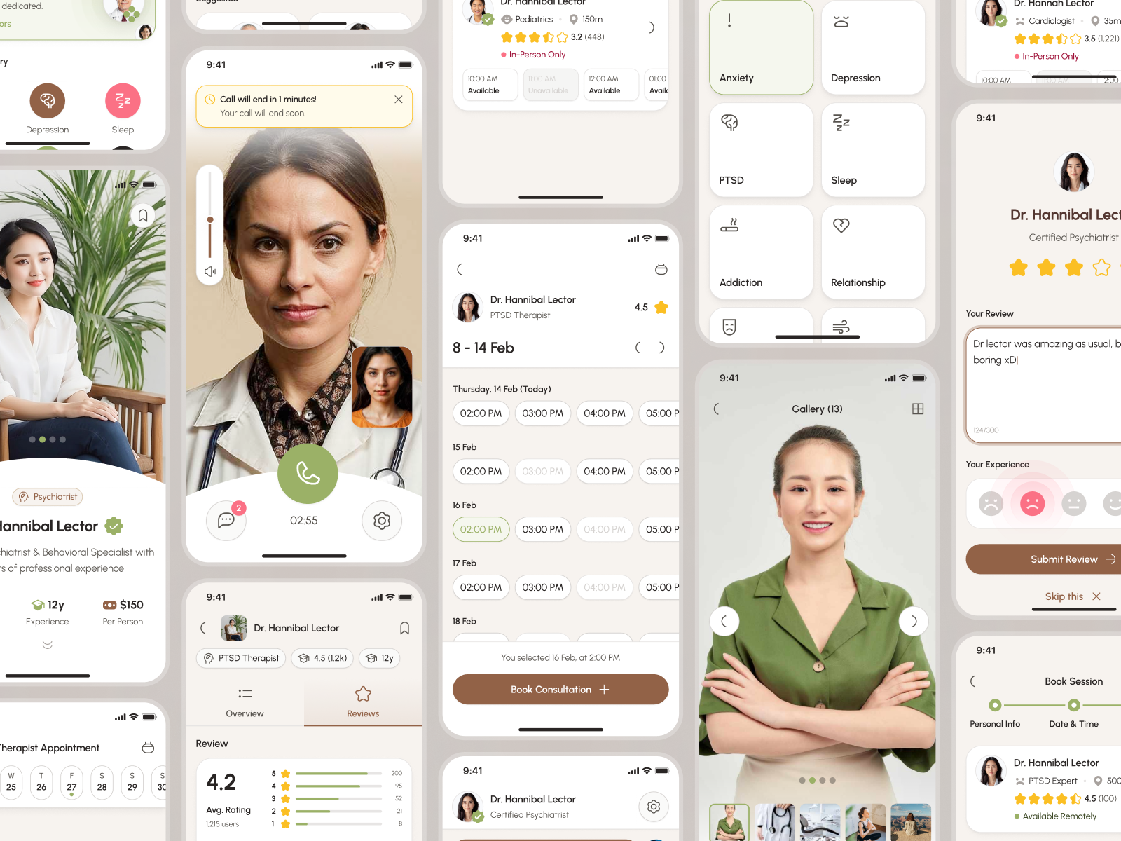 freud v3: AI Mental Health App - Therapist Appointment Flow