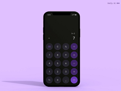 Calculator - Daily Ui 004 calculator daily ui design figma ui ui design uiux