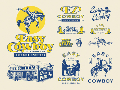 Easy Cowboy branding design graphic graphicdesign illustration lettering logo typography vector