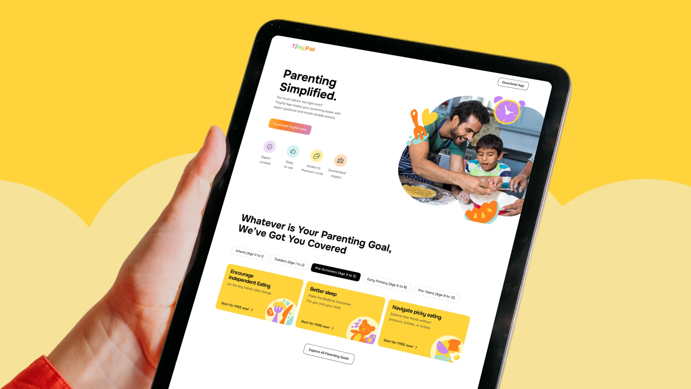 Tinypal - Brand Naming & UI Design brand naming brand narrative children edtech education illustration parenting ui