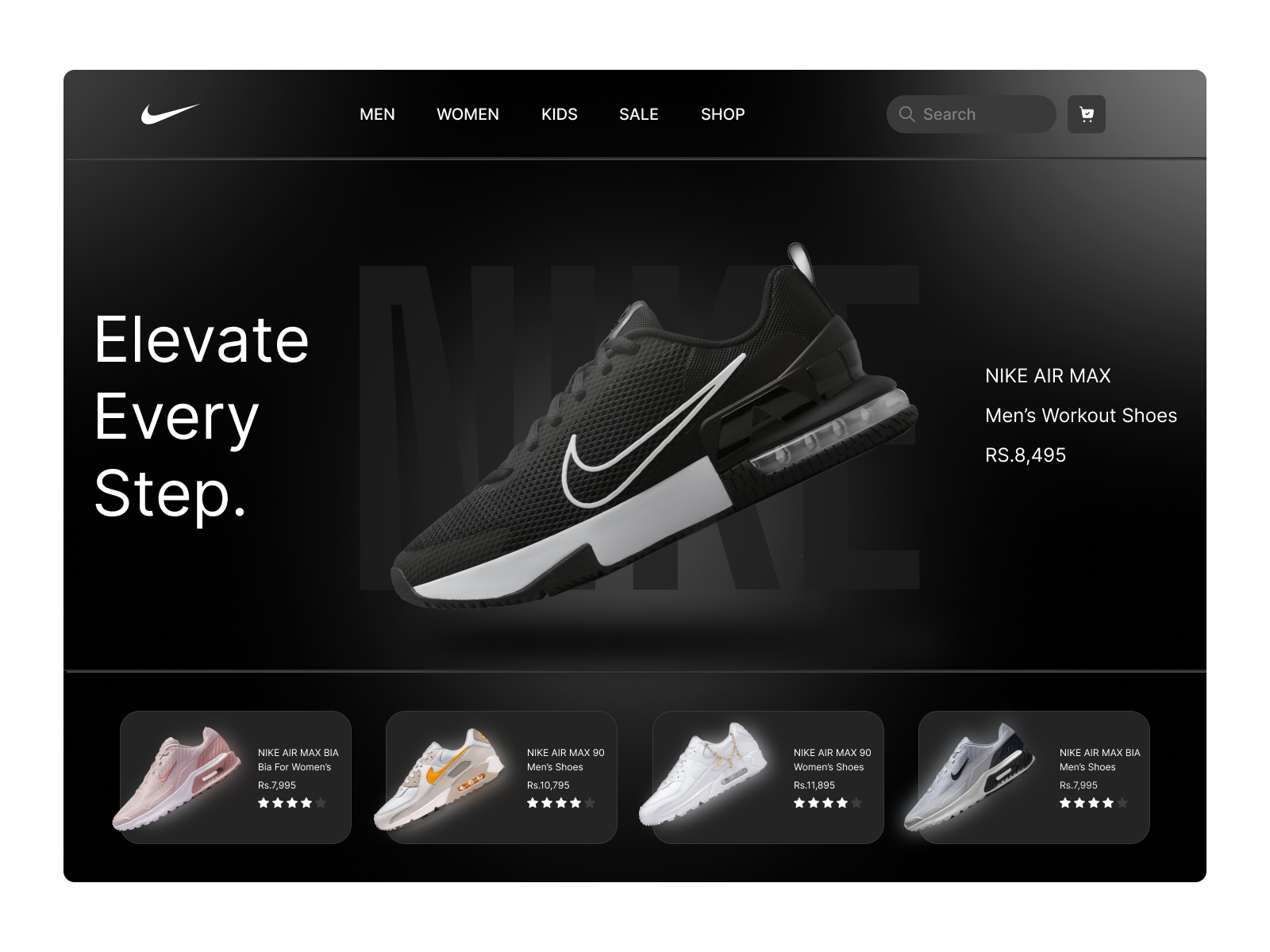 Example of Modern Website UI/UX Design