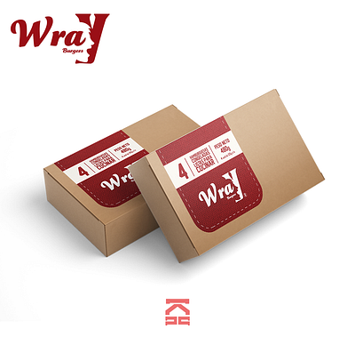 Wray Burgers branding design food graphic design logo packaging vector