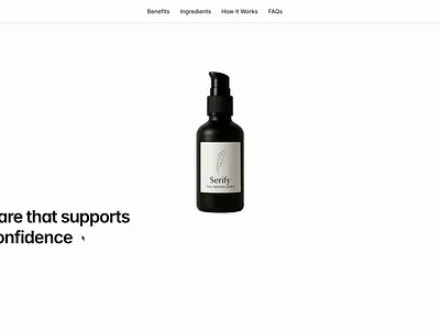 Serify Serum App – Beauty & Skincare Mobile UI/UX Design animation app ui design app ux design beauty app design beauty tech app cosmetics app ui ecommerce app design figma app design figma ui design minimal mobile ui mobile app design mobile product design mobile ui mobile ux product discovery app serum app design skincare app design ui design ui ux design ux design