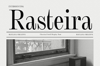 Rasteira Display Serif Font branding font fonts graphic design logo motion graphics nostalgic