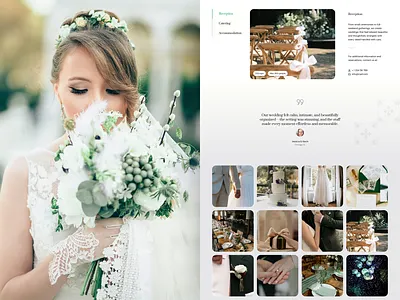Wedding Venue Website Template bride clean elementor gallery gallery grid grid groom image grid quote template testimonial ui ux website wedding wedding gallery wedding portfolio wedding reception wedding venue wordpress