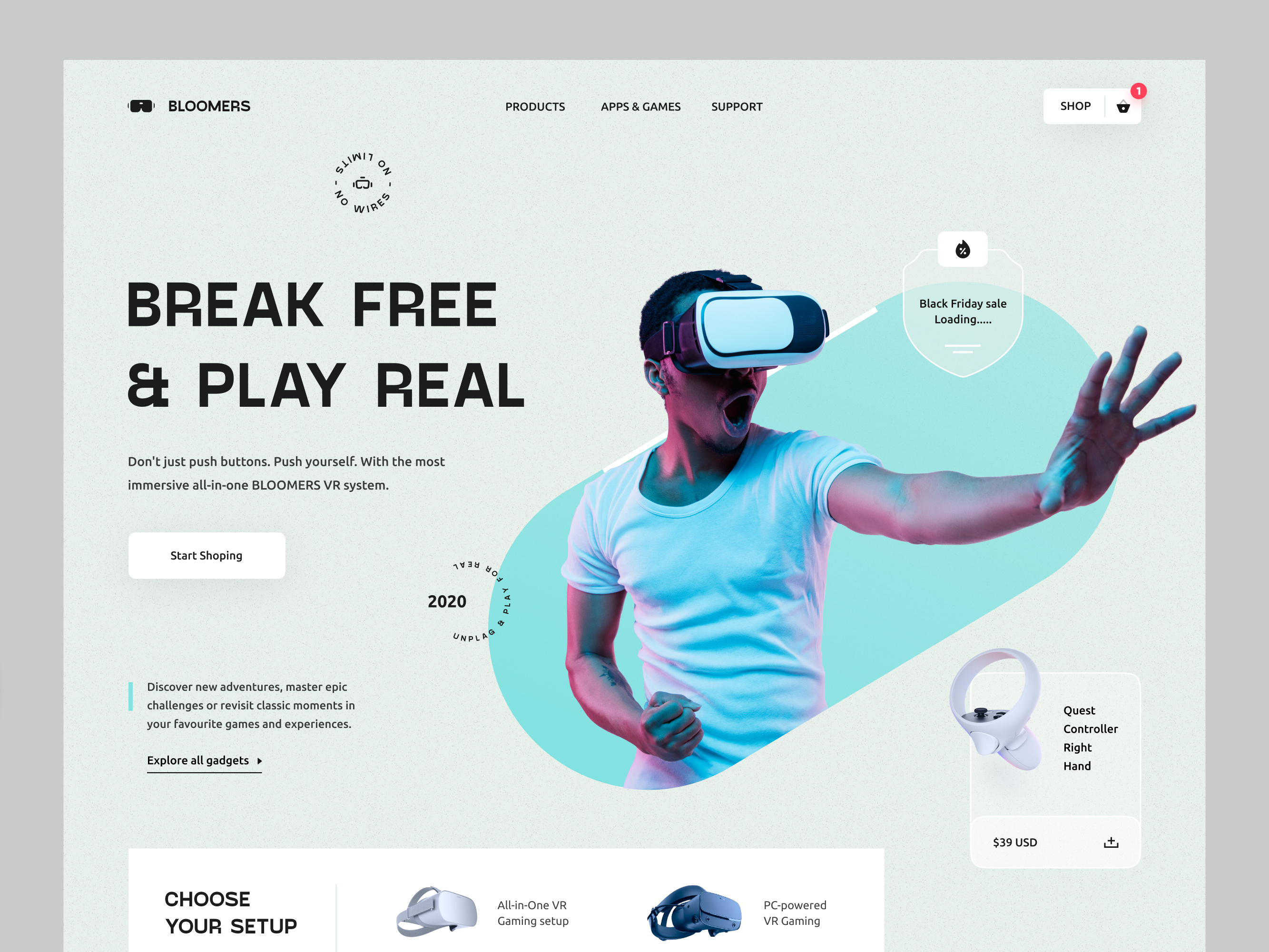 Immersive All-in-One VR Systems