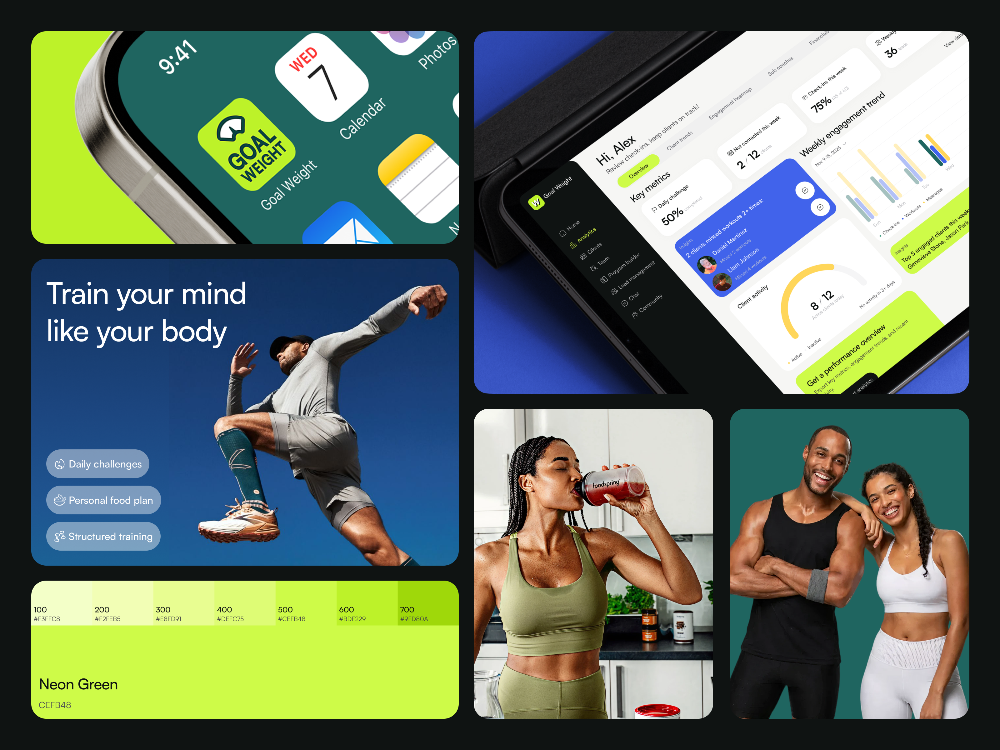 Example of Fitness App Web&Mobile Design