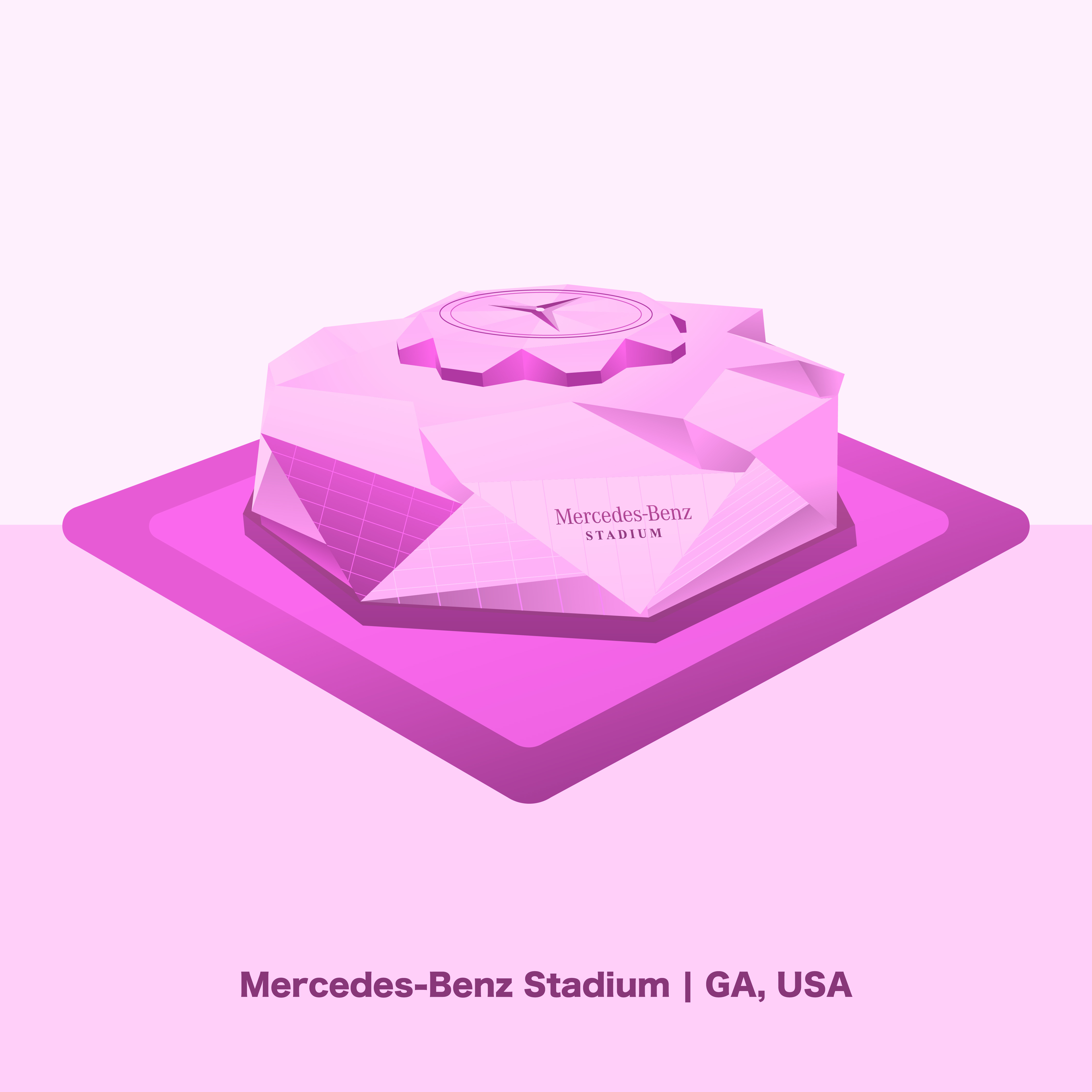 Mercedes-Benz Stadium Vector Illustration architectural illustration atlanta digital art fifa stadium fifa26 football stadium georgia usa illustrated stadium illustration image to vector image tracing landmark illustration mercedes benz stadium minimal illustration modern illustration sports stadium stadium architecture stadium illustration usa culture vector illustration