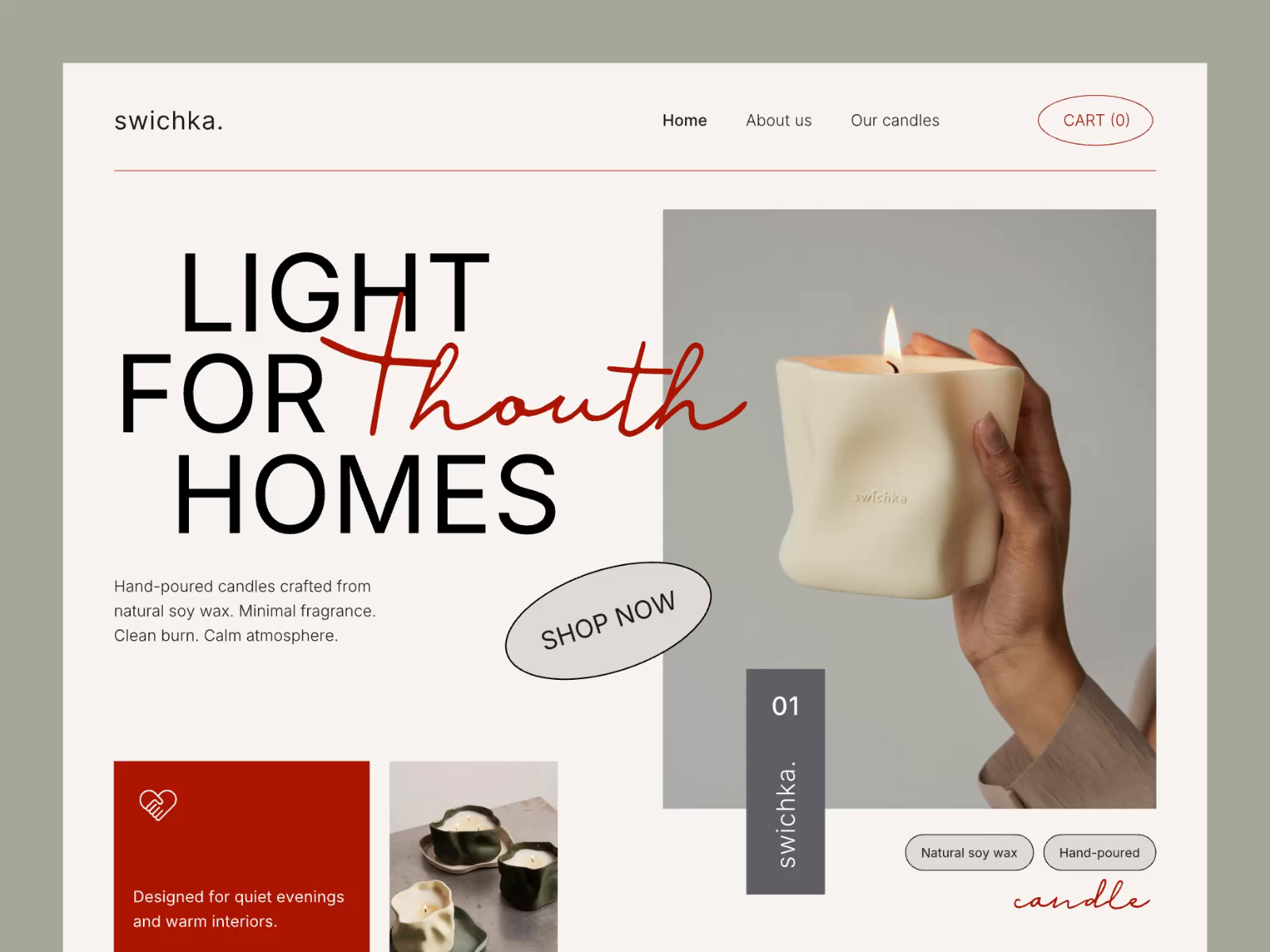 Swichka — Soy Candle Store Website