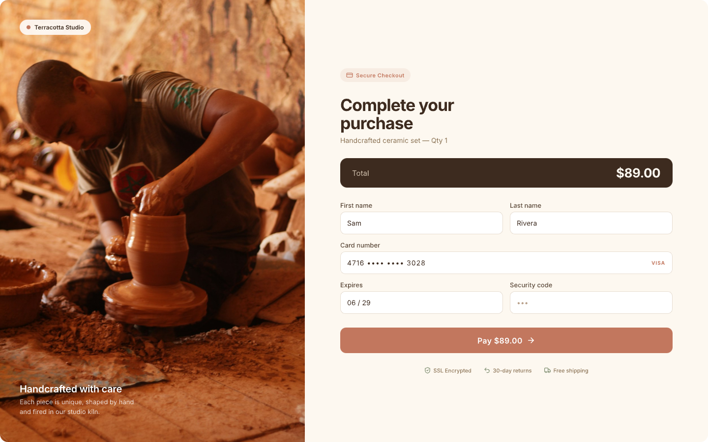 Daily UI Challenge #002 dailyui ui