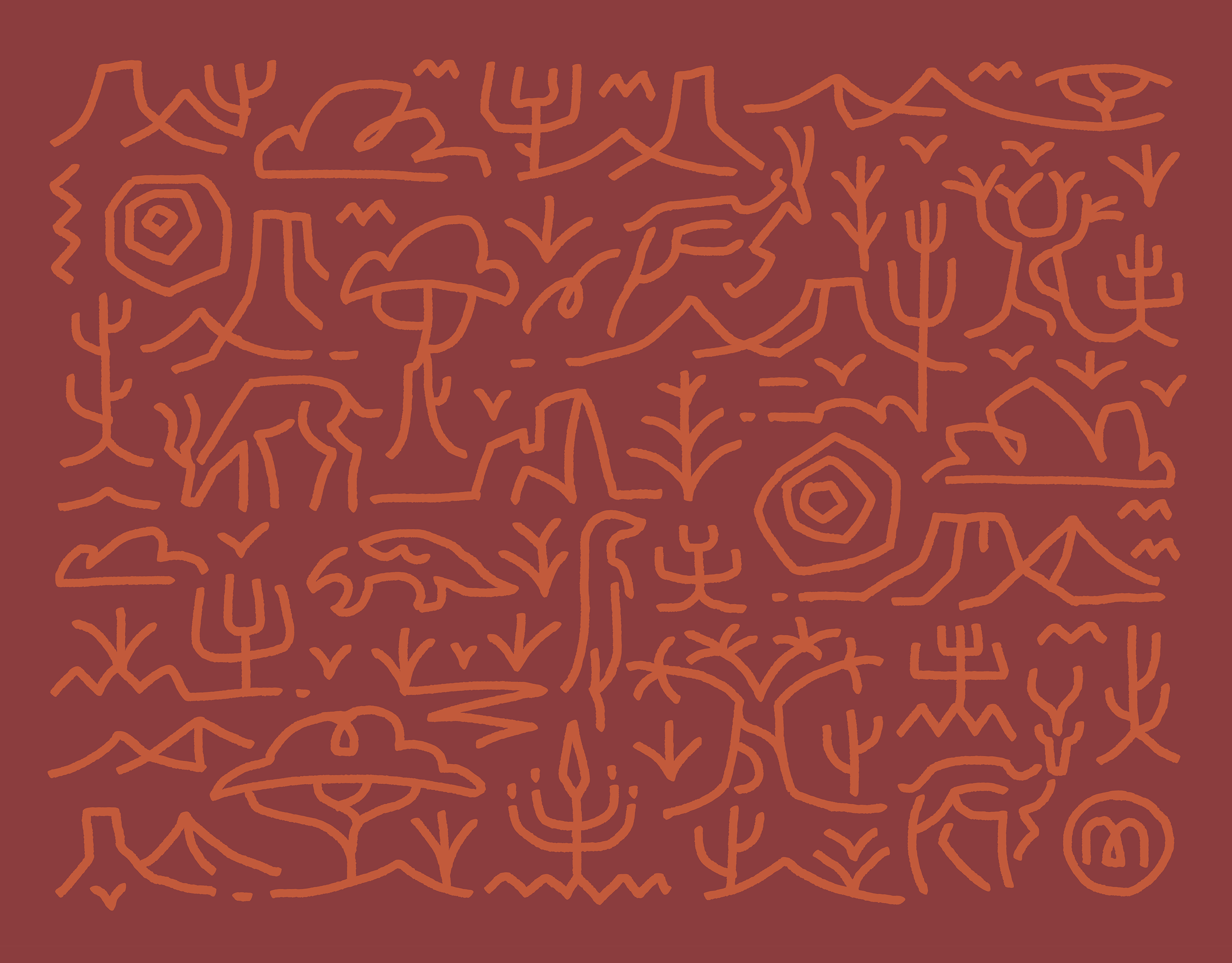 Kalahari Pattern african art digital art drawing graphic art icon design illustration line art minimalist nature pattern design