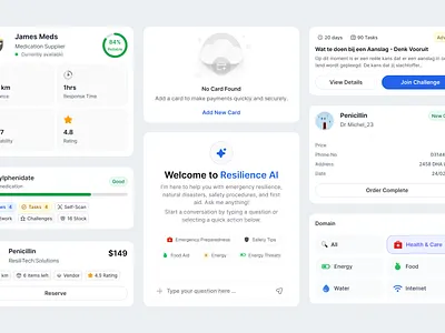 AI-Powered Emergency Resilience | Healthcare Platform | UI UX app design dashboard figma healthcare landing mobile app product design prototype ui ux web website widget