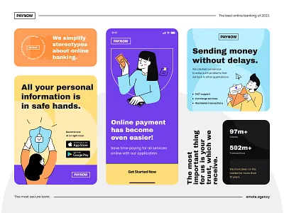 Paynow bank branding android app best mobile app brand branding design illustration ios logo mobile mobile app ui ux