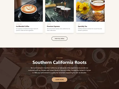 Modern Coffee Shop Landing Page | CBTL branding cafe website coffee shop figma framer interactive ui landing page modern design responsive design webflow website design