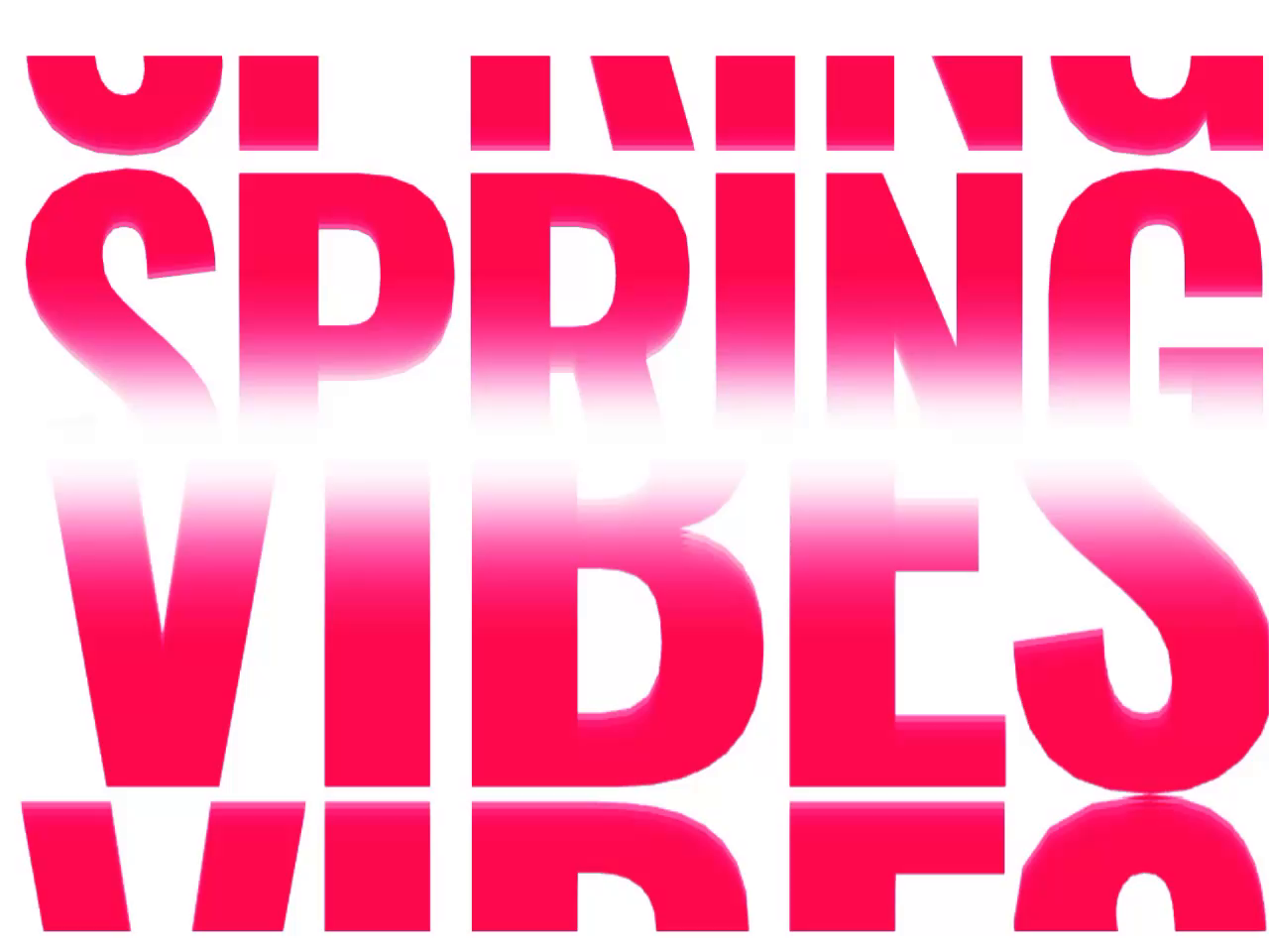 Spring Vibes - diving into text animation