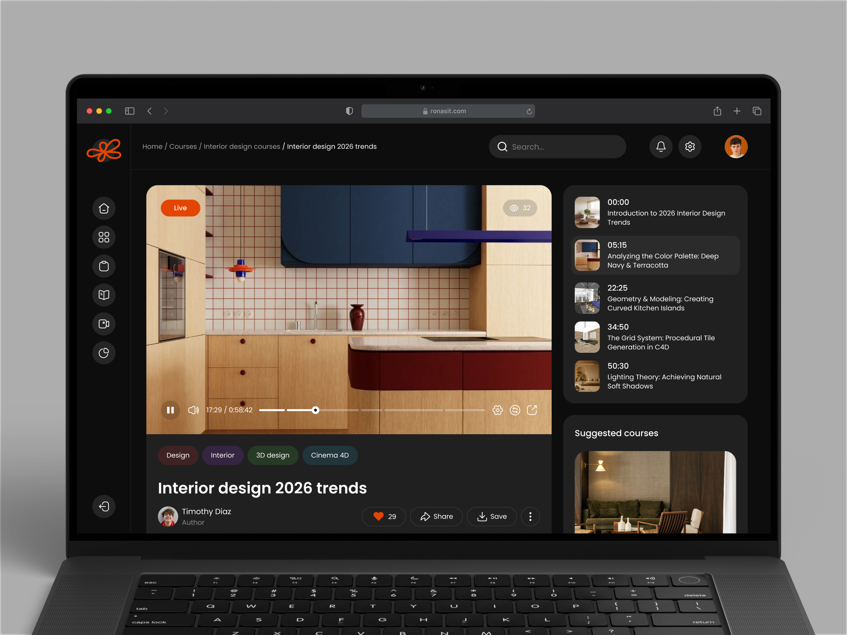 University Learning Management System Web Design