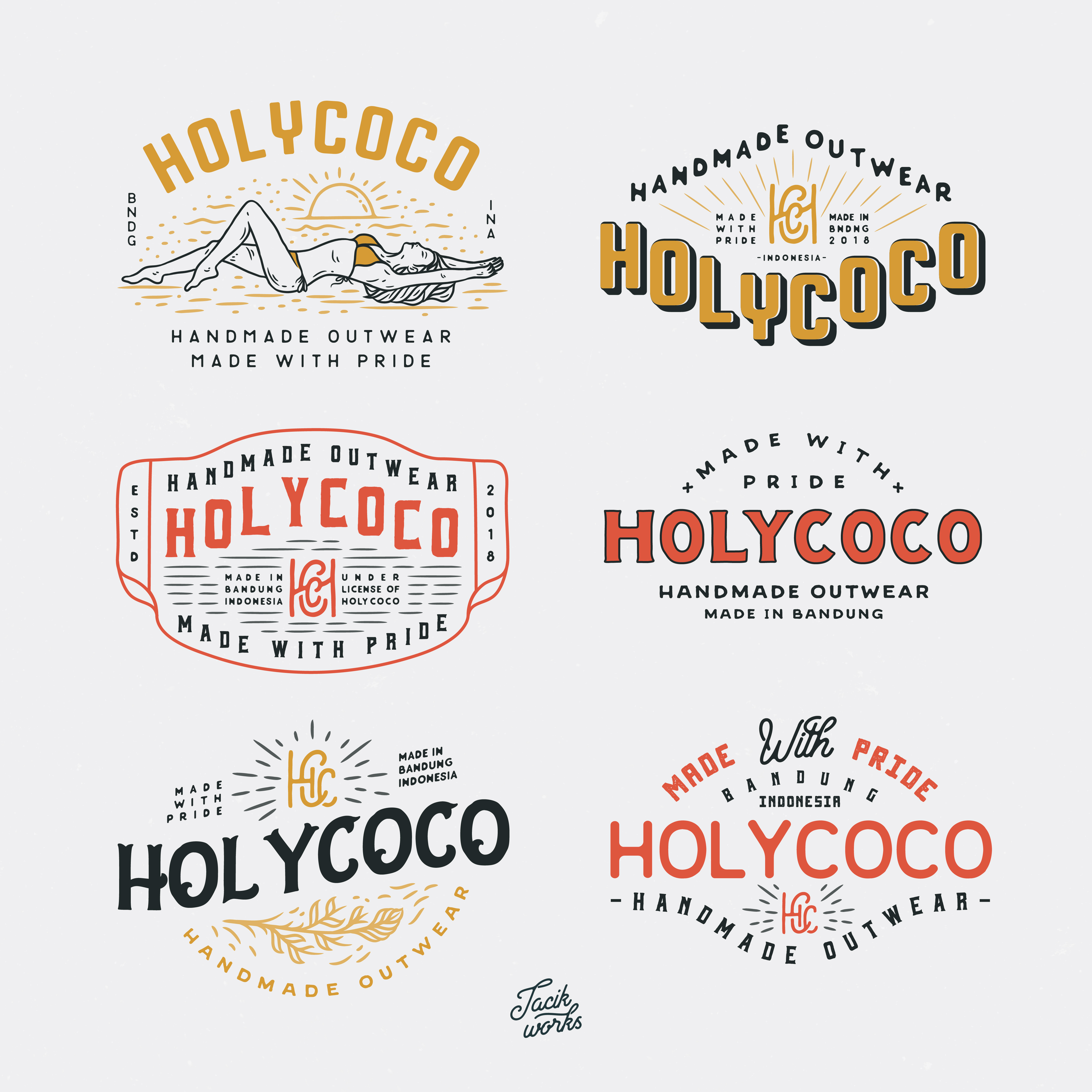 Holycoco Design Pack badge badge design beach brand brand logo branding classic clothing design graphic design illustration logo logo set logogram typography vector vintage