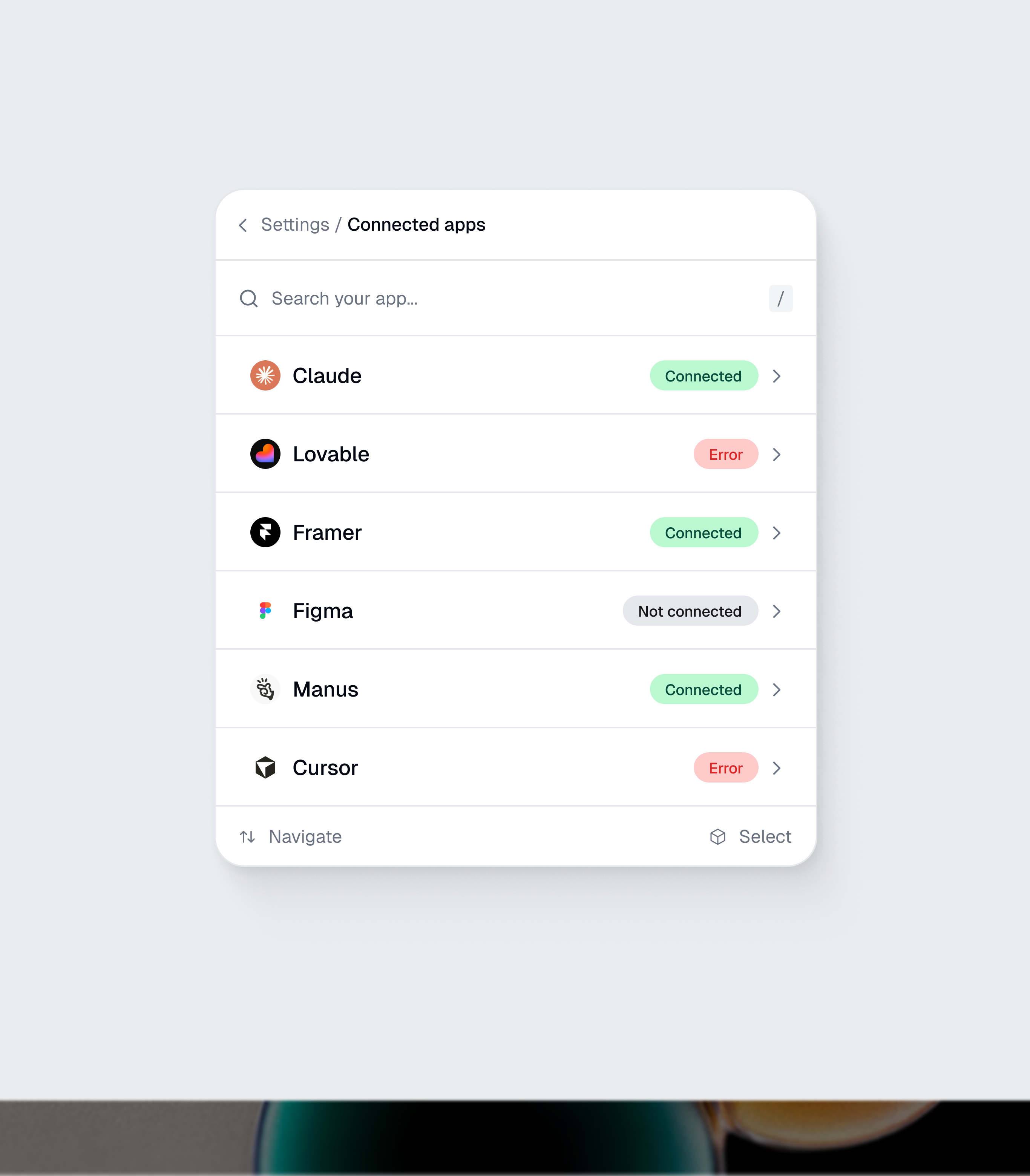 Connected Apps app appdesign design productdesign ui uiuxdesign ux