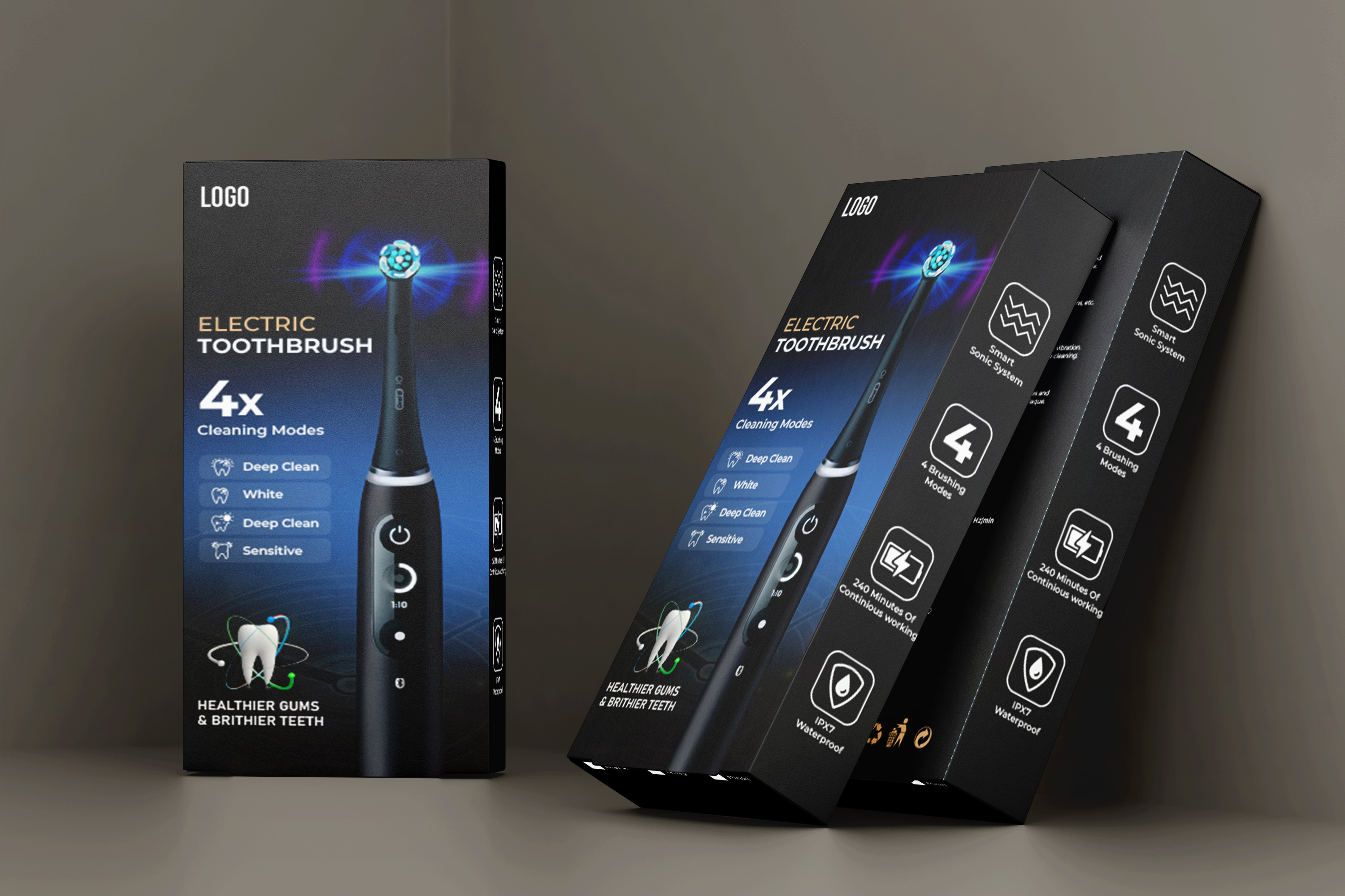Electric Toothbrush packaging design box packaging brand identity branding design clean design cosmetic packaging creative packaging dental care dental packaging electric toothbrush healthcare packaging minimal packaging mockup design modern packaging oral care product packaging design premium packaging product box design product branding product packaging toothbrush packaging