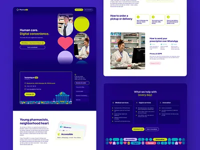 Pharmacy Website case study digital health health tech healthcare ui medical website multi page website pharmacy product design responsive design ui ui ux ux design web design web layout website design