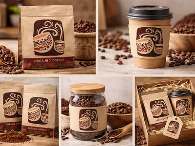 Cafe Brand Design brand branding branding design brandlogo cafe cafeteria coffee coffee bean coffeeshop cup graphic design hand drawn illustration lable logo logodesign package design packageing restaurant vector
