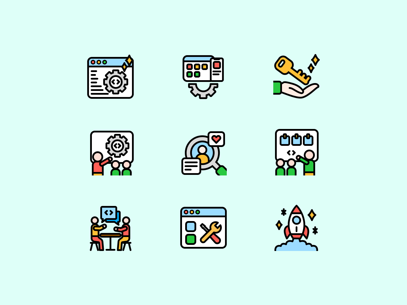 Tech icons 2 figma icon illustration ui website