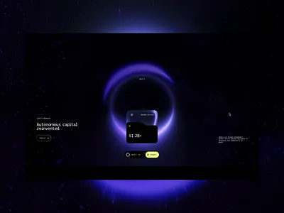 UNIV0 Ui Design exploring with WebGL effect 2026 creative finance futuristic graphic design interface layout mitkow mouse effect paymant product ui ui design unicorn ux web web design web3 webgl website