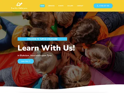 Turtle Childcare branding design graphic design typography ui ux website
